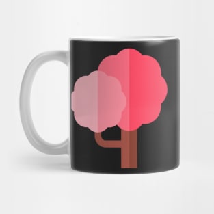 Pink bonsai tree icon Mug